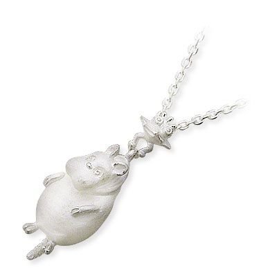 【完売品】ジブリ美術館 オリジナル ネックレス「ジジ」 月におすわりジジネックレス」（税込1760円） - ジジ、小トトロ